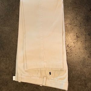 Ralph Lauren boys light khaki flat front pant 16